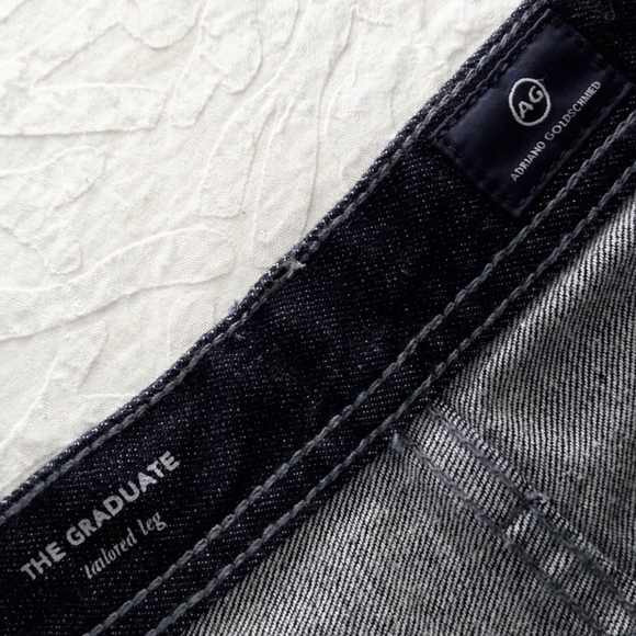 AG NEW Adriano Goldschmied The Graduate Darker Blue Denim Jeans, 38x32 - Picture 9 of 11